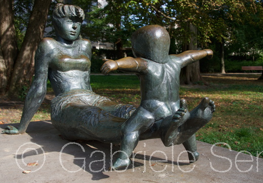 September 2014 Berlin, seit 1974 kann man sie antreffen, das Geschwisterpaar von Theo Balden