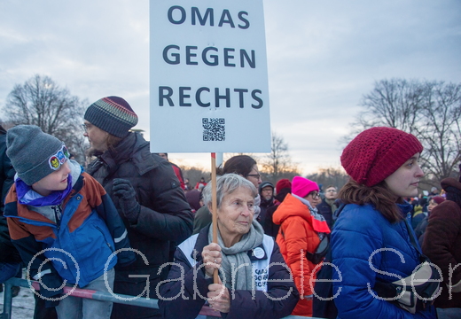 21. Januar 2024  – Berliner Demo – eine von 350000 gegen rechte Hetze