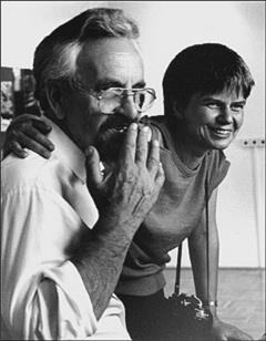 1988 mit Horst Sturm bei einer Ausstellung